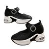 Water Diamond Heel Sneakers With Adjustable Strap For Casual Wear Women