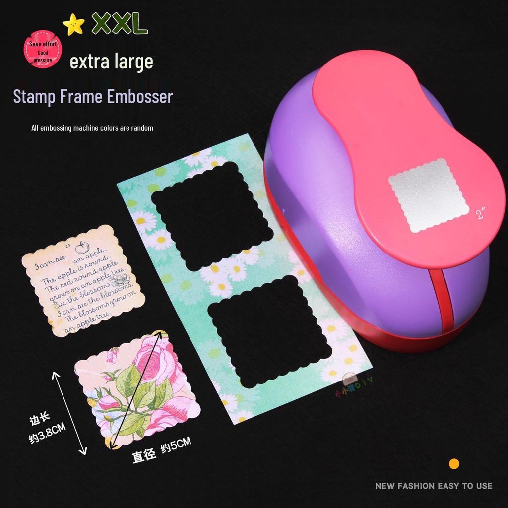 Available Now! Square Lace Flower Wave Frame Embosser & Punch for DIY Crafting