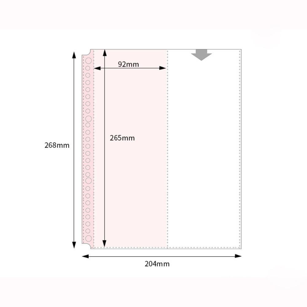 Pagine interne Raccoglitore per carte B5 Raccoglitore per fotocard Fogli PP Trasparente Senza Acidi Tasche Multiple Custodie Custodie per Album Fotografico