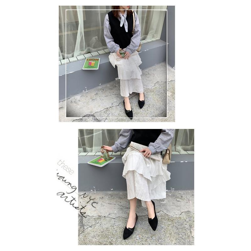 Pantofi de damă Modă Gură joasă Îmbrăcăminte exterioară Vârf ascuțit Talpă plată Pantofi mici simpli de damă