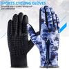Zipper Winter Running Gloves for Men Women Thermal Hand Warmers Gloves Skiing Hiking Motocycling Cycling