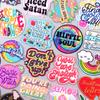 Proverb Slogan Embroidery Patch Iron On Patches For Clothing Thermoadhesive Patches On Clothes Cartoon Flowers Patch For Clothes
