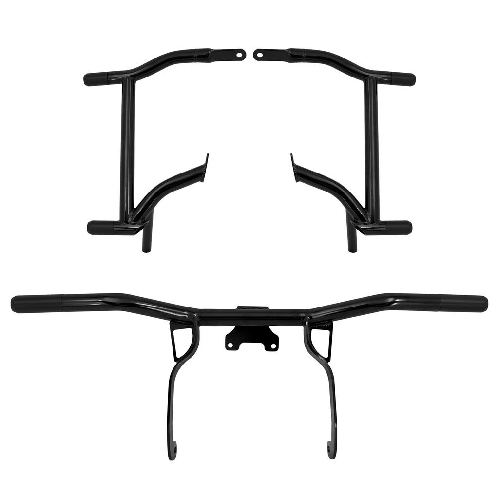 HDBUBALUS Protecție Motor Bară de Protecție Motocicletă Protecție Motor Autostradă Suspendată Față Set de Suport Șa Montare Spate Protecție Durabilă Rezistent la Șocuri