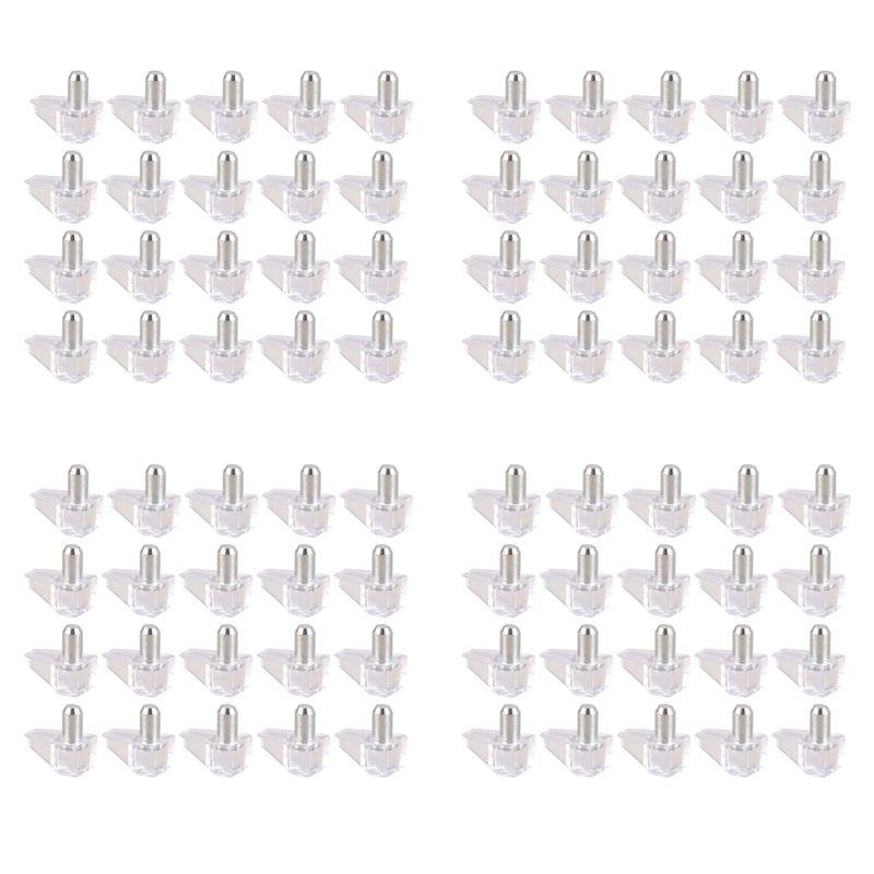 

ABUL-5 Mm Pin Shelf Support Shelf Studs Strong Support 80 Pcs, Transparent прозорий