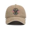 Versatile retro American printed washed old soft top sunshade baseball cap Unisex baseball cap
