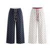 Magic Bear 2026 American Retro Polka Dot Sweatpants Loose Straight Leg Casual Pants