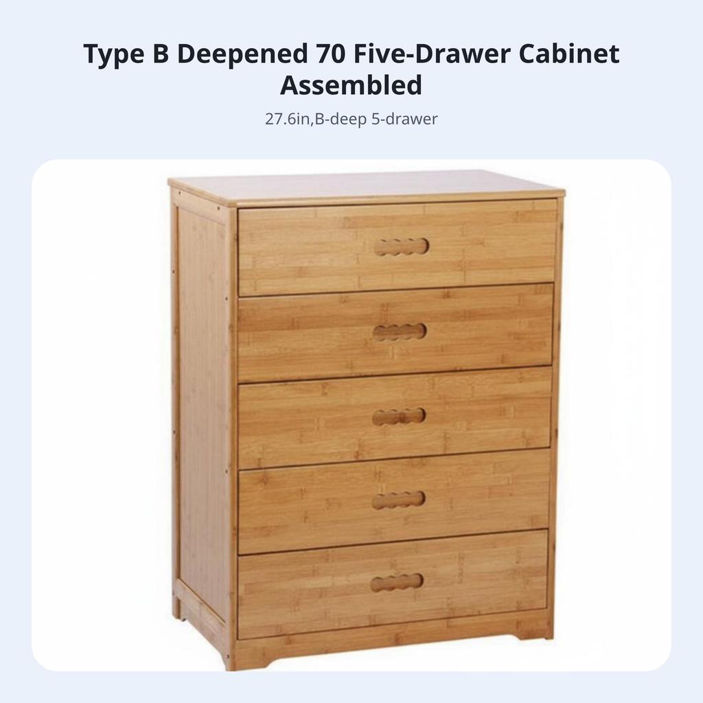 Multitiered Drawer Chest Large Capacity Storage Furniture Sturdy and Long-Lasting Easy to Clean for Adults