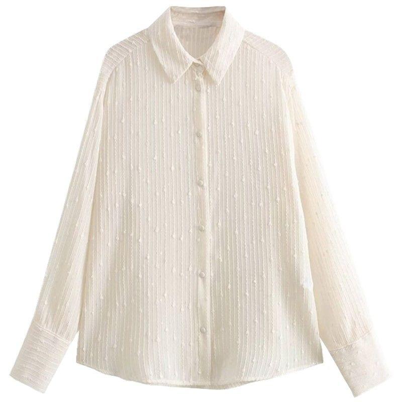 Western Style Winter New Women Clothes Design Slimming Temperament Versatile Sequins Shirts 8351233 712