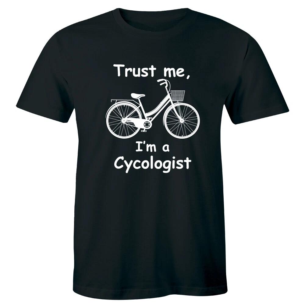 Trust Me I m A Cycologist with Bike Men s T-Shirt Bike Rider Loves Riding L