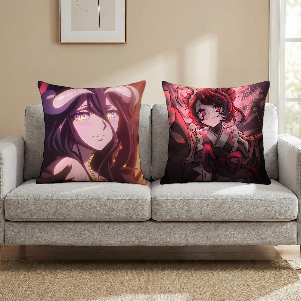 Anime Overlord Cushion Cover Cushion Cover Set 4Pcs 50X50 45X45 40X40 Pillowcase Decorative Sofa Home Decor