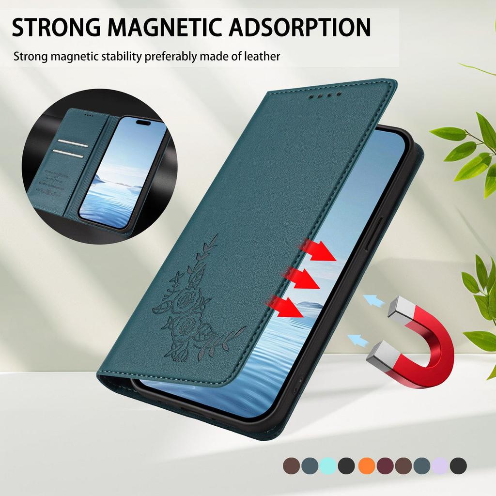 Brieftaschen-Flip-Case für Samsung Galaxy A57 A37 A26 A36 A56 A55 A35 A25 A24 A34 A54 A33 A53 A73 4G 5G RFID-Blockierend Magnetischer Verschluss Abdeckung