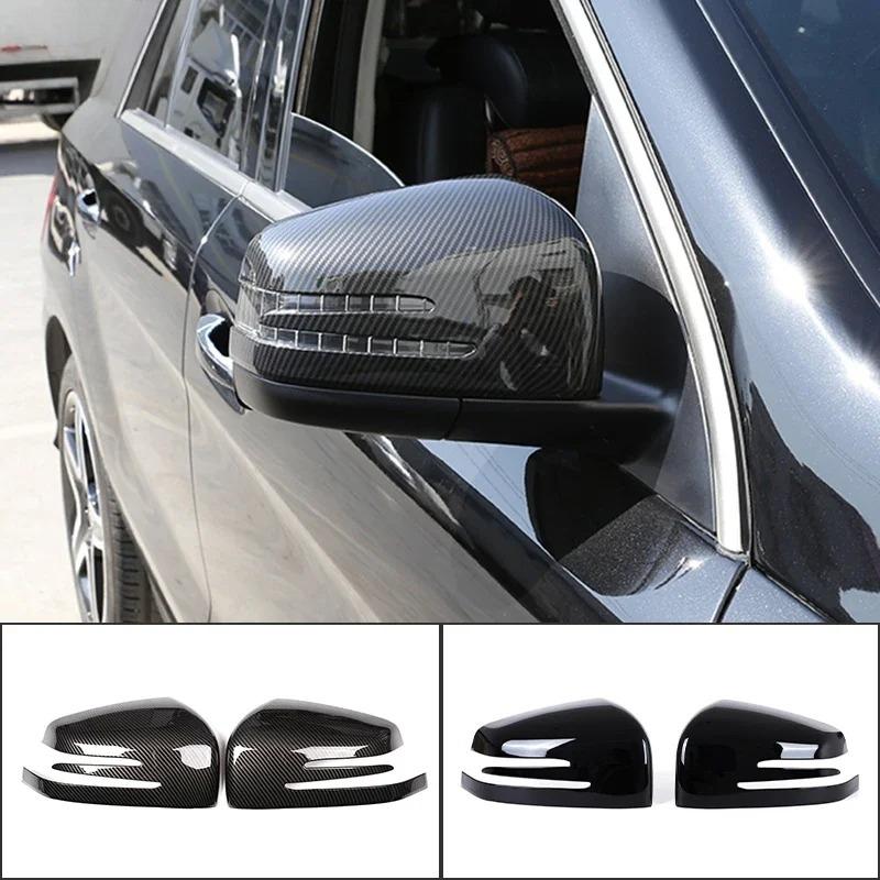 Adesivo Decorativo Copertura Specchietto Retrovisore Laterale Posteriore in Fibra di Carbonio per Mercedes Benz Classe G W463 ML GL X166 GLS X166 GLE W166 C292