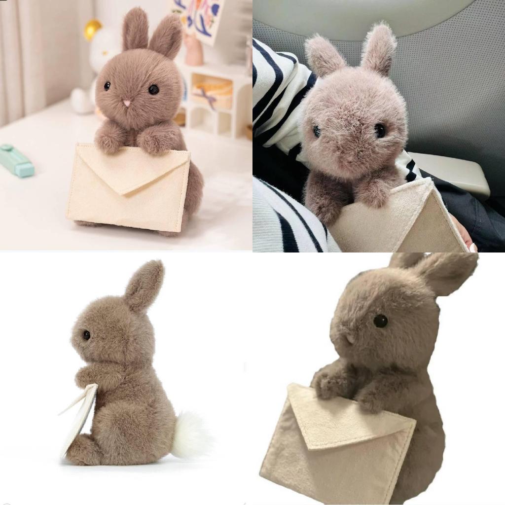 Envelope Bunny Plush Toy Cute Comforting Animal Gift For Valentines Day And Birthdays