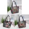 Bohemian Fabric Tote Bag With Contrasting Colors And Inner Zipper Pocket For Women