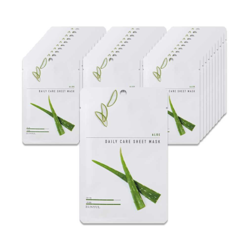 Eunyul Daily Care Tuchmasken-Packung Beruhigende Pflege 30 Stück Aloe+Gurke+Teebaum