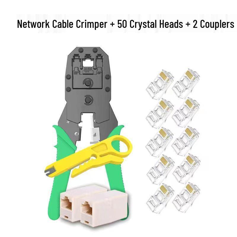 Professionelles Multifunktionales Netzwerkkabel Crimp- und Tester-Set für Cat 5/6