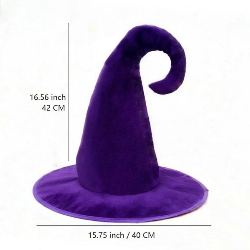 Wide Shape Costume Hat Accessory, Soft Fabric Seasonal Party Hat for Costume Styling, Photo Use and Stage Appeal