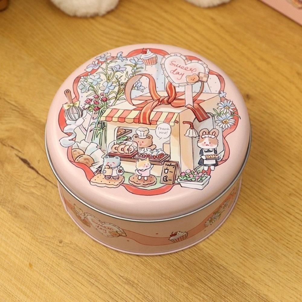 Cartoon-Muster Süßigkeiten-Aufbewahrungsbox 3D-Relief Geschenkverpackungsbox Backverpackung