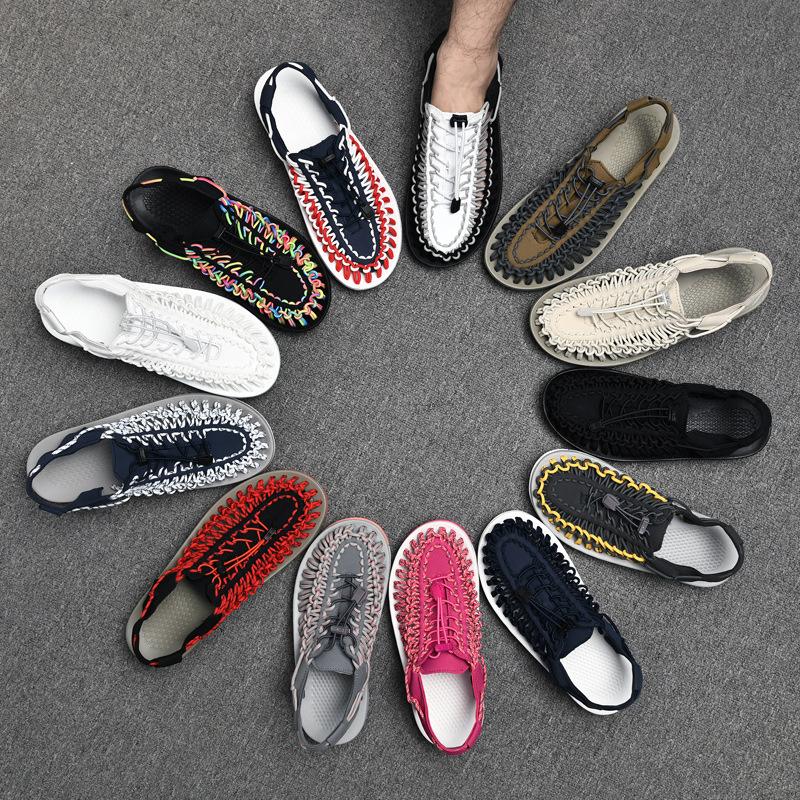 Men's Woven Casual Beach & Outdoor Sandals - Roman Style Water & Wading Shoes