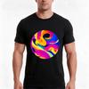 Neon Vibes Abstract Color Explosion In 90s Style Tshirt Summer Casual Cotton Tee Oversized Streetwear Tops 100 Cotton