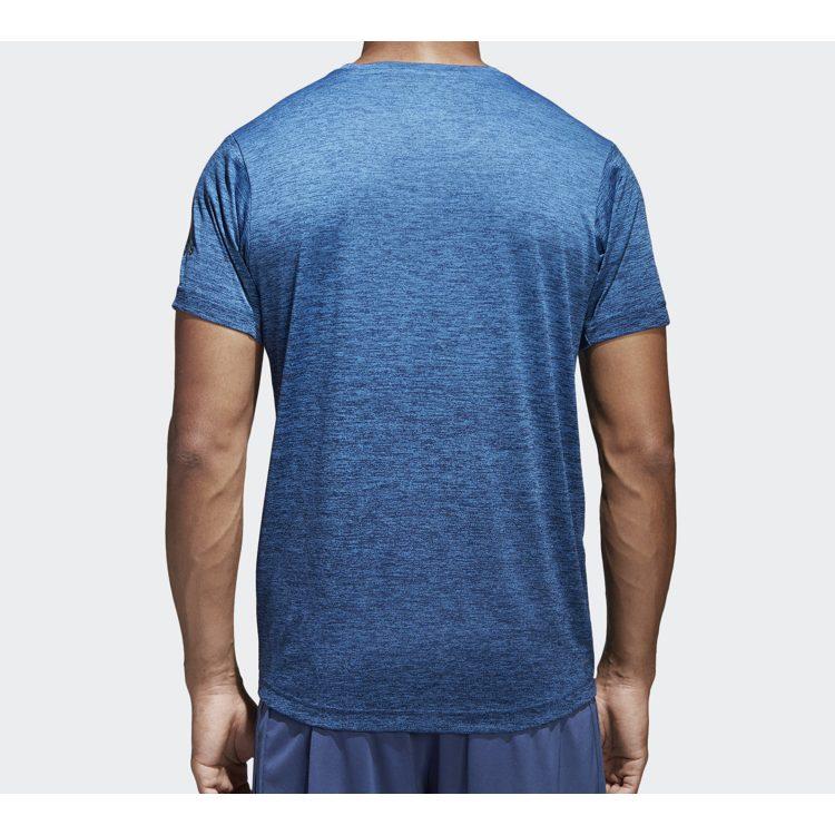 Adidas T Shirts Men's Trace Royal Blue Crew Neck Moderate Straight Fit CW3436