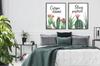 Obraz plakat w ramie 53x73cm dyptyk komplet 2obrazów carpe diem kaktus p980