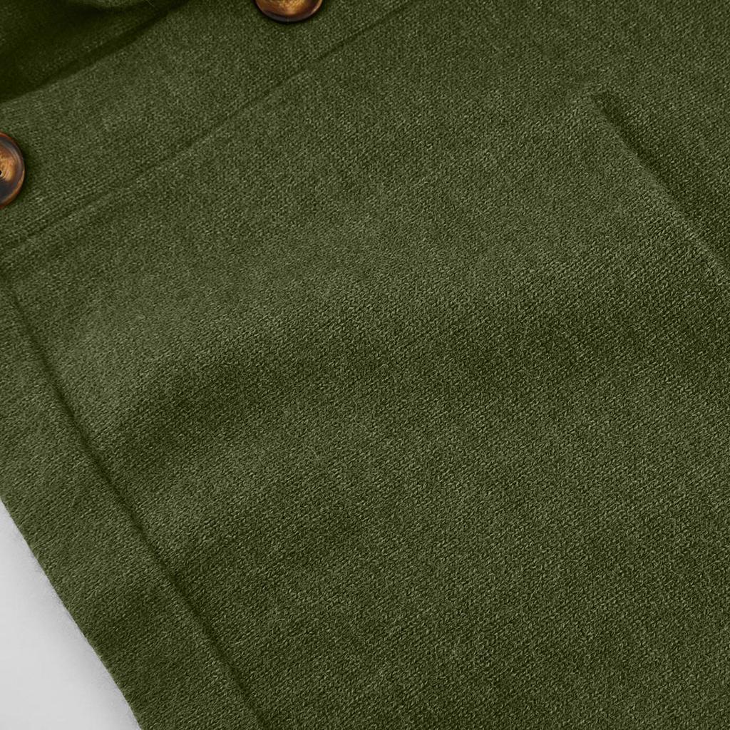 Pánský svetr pro volný čas Cardigan s dlouhým rukávem, plným knoflíkem, pletacím svetrem