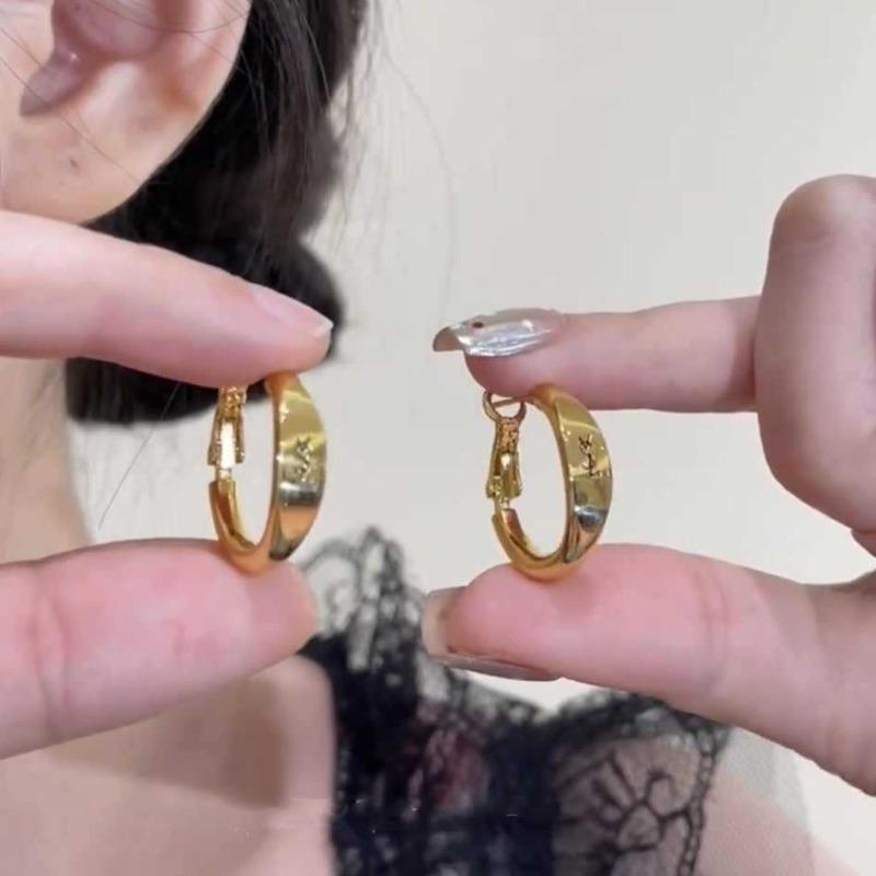 Geometric Earrings French Retro Fashion Design Sense Earrings Personalized Versatile Earrings