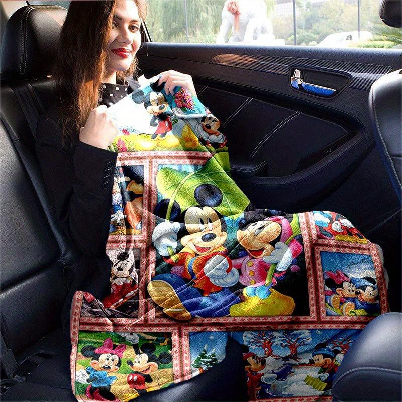 Mickey & Minnie Decke Weiche, Warme Flanelldecke für Sofa, Bett, Reisen, Camping | Ganzjahres-Gemütliche Nickerchen-Decke