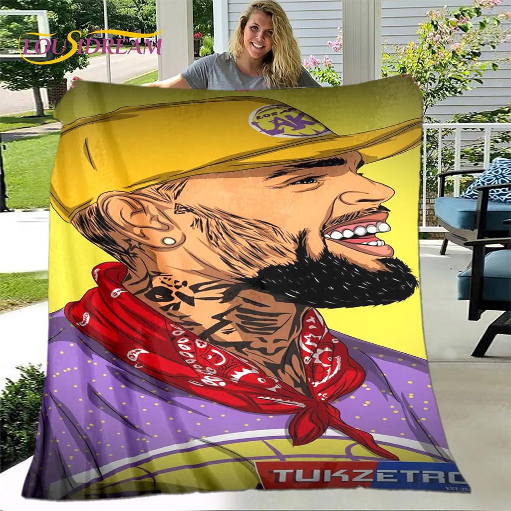 Legend Star Hip Hop Art Rapper Soft Plush Blanket,Flannel Blanket Throw Blanket for Living Room Bedroom Bed Sofa Picnic Cover
