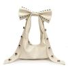 Simple Niche French Foreign Style Bag Bow Women's Bag, Shoulder Handbag Zipper Bag, Fashion Personality Women's Bag