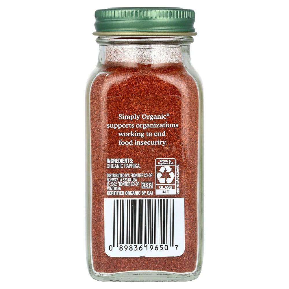 Simply Organic Hot Paprika, 81g (2.86oz)