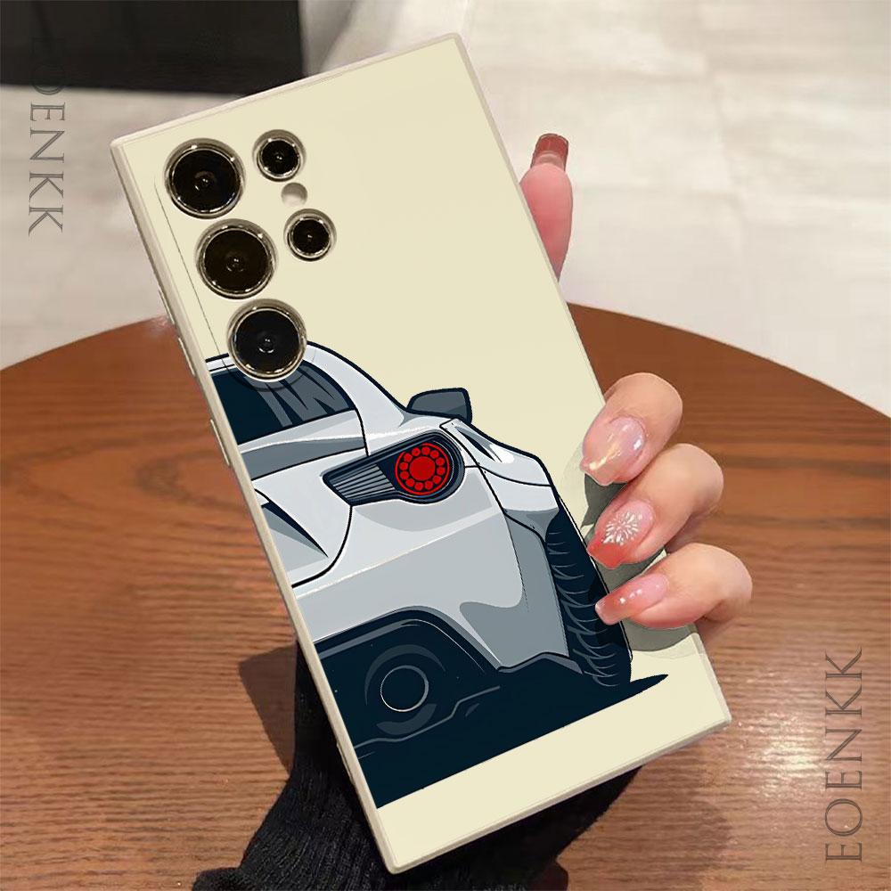 Custodia per Telefono con Modello di Auto per Samsung Galaxy S24 S23 S22 S21 S20 Ultra Plus FE A32 A33 34 A52 A53 A54 A71 A72 A73 5G Cover