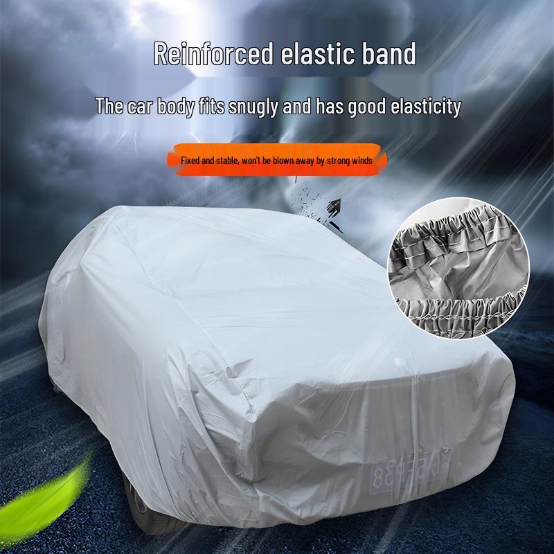 PEVA Single Layer Car Cover: Universal Waterproof Sun Shade & Dustproof Heat Insulation