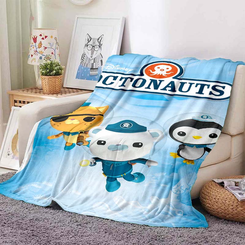 Various styles of Octonauts cartoon cute pattern blankets, 3D printed high-definition sofa blankets, suitable for adults and chi