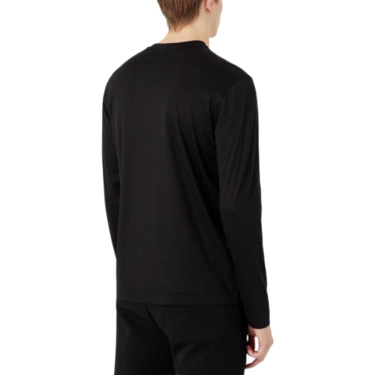 EMPORIO ARMANI Year Of The Rabbit T-Shirts Men's Black Crew Neck Moderate 3R1TBI-1JUVZ-0999