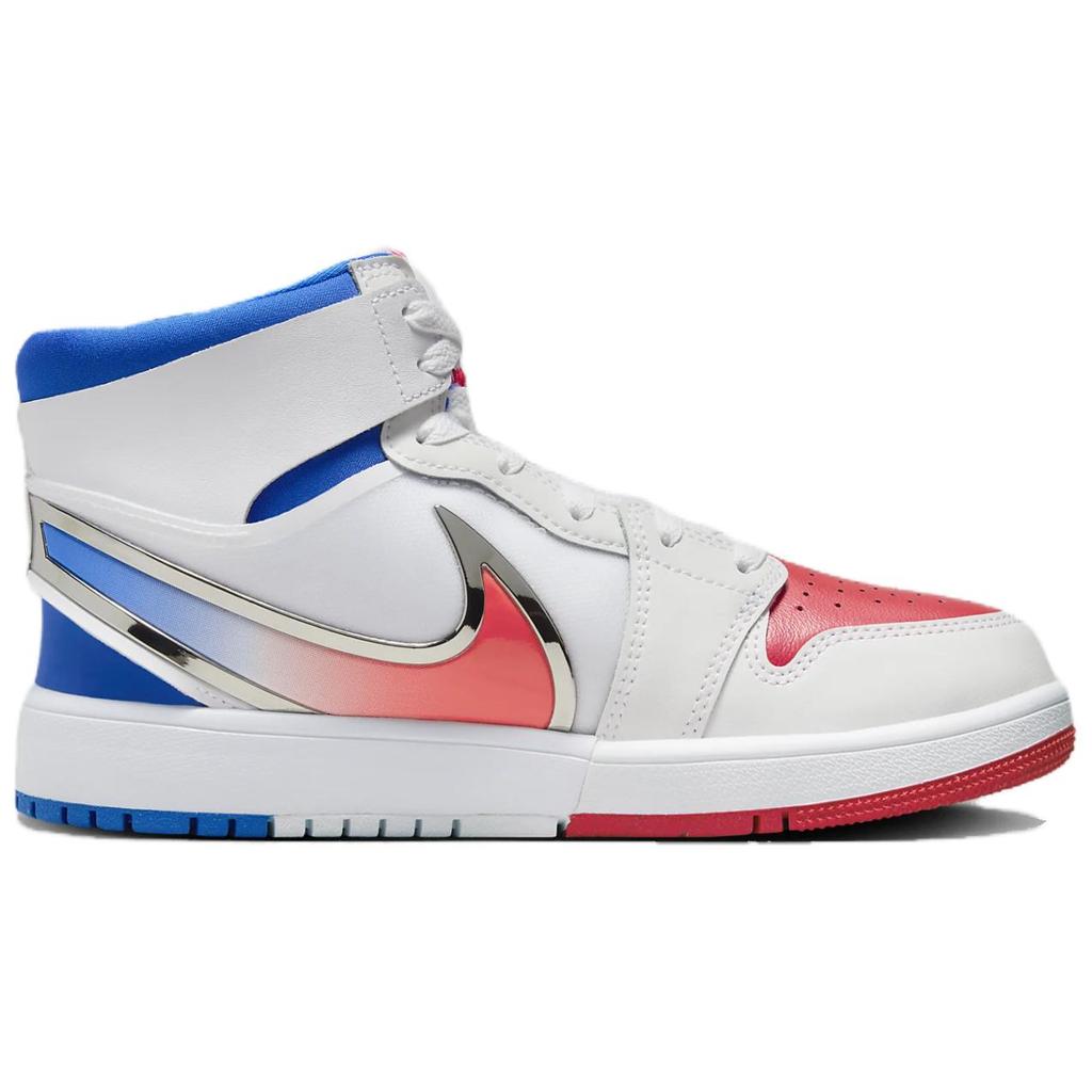 New Air Jordan 1 Mid RM EasyOn 'White Racer Blue Red' GS FQ1281-100