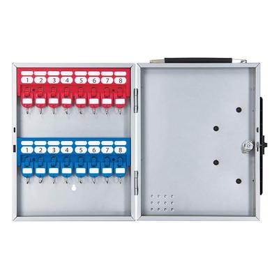 Carl Office Key Storage Key Box 16 Pieces Hanging Silver CKB-16-S