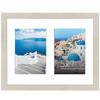 Americanflat 5x7 Double Picture Frame In Light Wood - Use As One 11x14 Picture Frame Without Mat or Two 5x7 Frames with