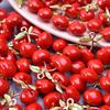 5pcs/Lot Cute Three-Dimensional Fruit Charm Enamel Cherry Mushroom Strawberry Pendants For Jewelry Making Supplies Banana Charms