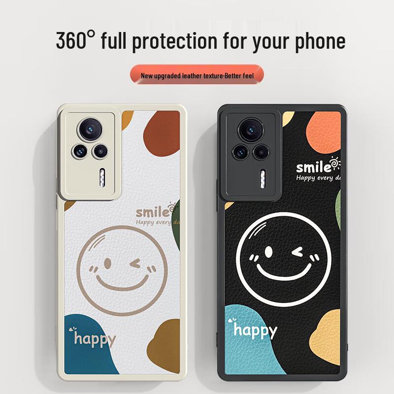 Redmi K60 Series Smiling Lambskin Shockproof Phone Case
