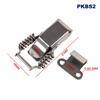Silver Stainless Steel 304 Toolbox Locking Latch Hasps Metal Toggle Catch Clasp Box Loaded Hinges Furniture Hardware Accessories