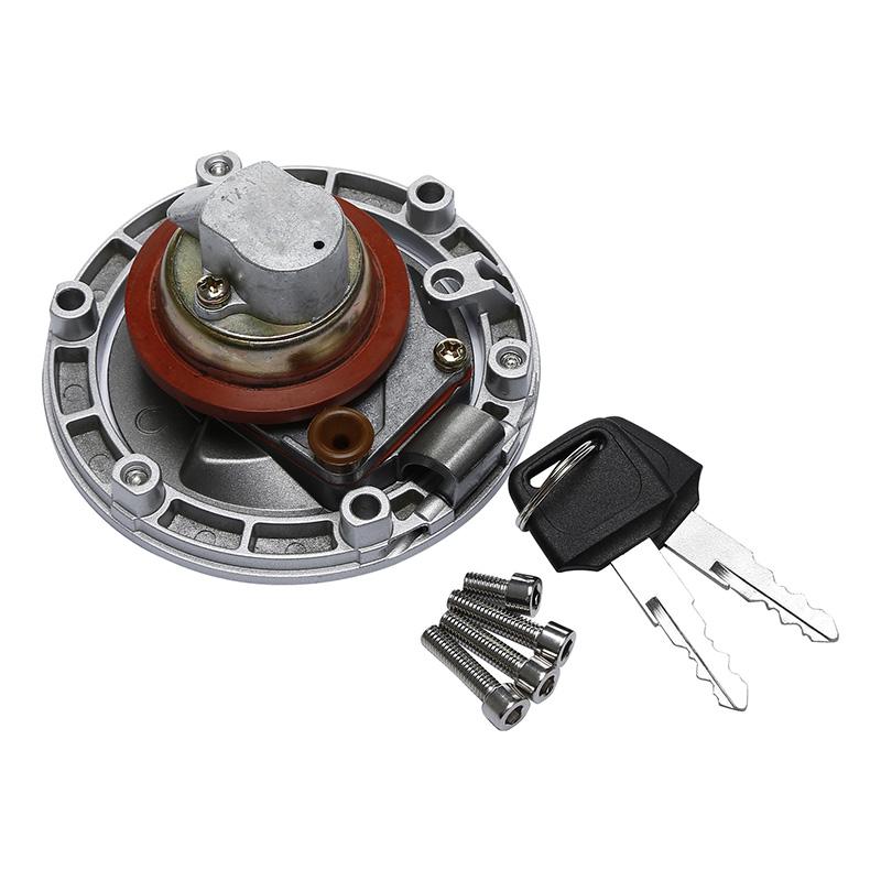 Tapa de la tapa del depósito de combustible de gasolina de la motocicleta con cerradura y llave para Kawasaki Ninja 300 2013-2017 Ninja 250R 2008-2014 ER250 ER300 Z250 Z300