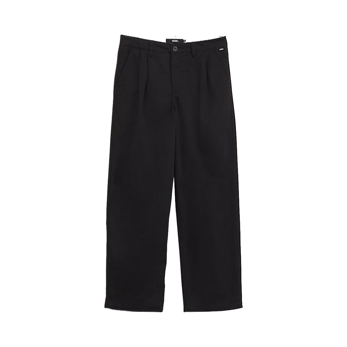 Vans Wide Leg Simple Solid Pleated Casual Pants Women bottoms VN0010CMBLK 24