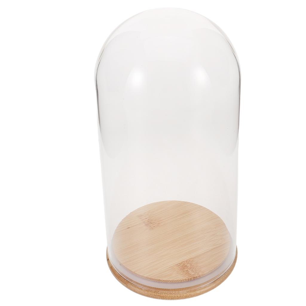 Elegant Glass Dome Cover for Display DIY Keepsakes and Home Decoration Transparent Dustproof Design Stable Base