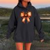 Women's Long-sleeved  Oversized Dropped Shoulder Sleeves Women's Hooded Halloween Print Plush Sweatshirt