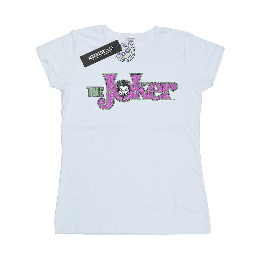 DC Comics Womens/Ladies The Joker Crackle Logo Cotton T-Shirt