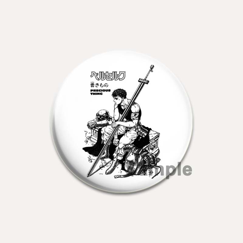 

32/44/58 мм аниме броши BERSERK мультфильм кишки/значок Гриффита на рюкзак одежда круглые булавки ручной работы для подарка аксессуар 44mm