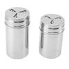Saliera in Acciaio Inossidabile 304 con Fori Regolabili, Contenitore Dosatore per Spezie per Cucina, Barbecue, Campeggio 2 Pezzi