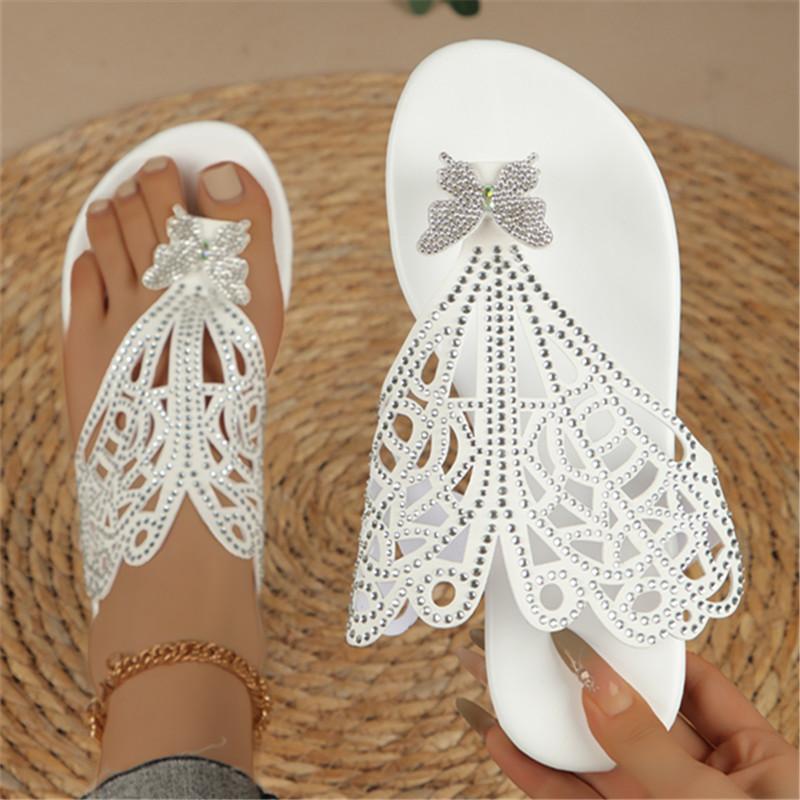 Spring and Summer Footwear Plus Size Sandals Comfortable Round-headed Soft-soled Flat-bottomed Beach Shoes Slippers Women's Shoes